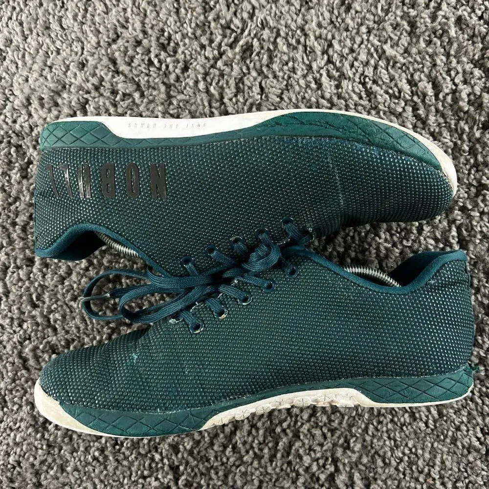 NOBULL Weightlifting Trainer Gym Shoes Mens 12 Blue Low Top